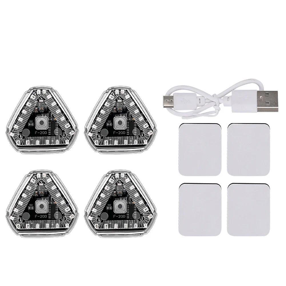 Solar Powered Motorcycle LED Warning Light with Motion Sensor and Magnetic Mount