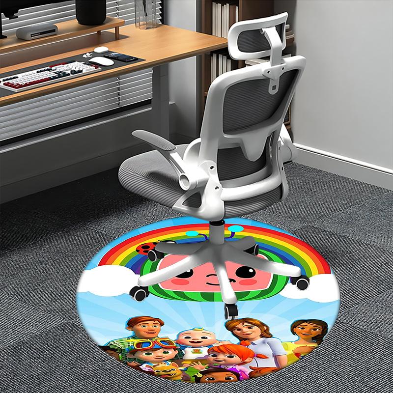 

Cocomelon Chair mat Round Rug-Office carpet, Non-slip, Suitable for Living Rooms, Bedrooms decor.1205264a 80cm by 80cm