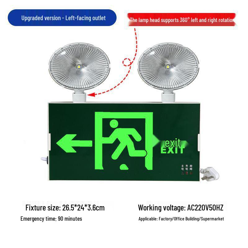 Two-in-One LED Emergency Fire Exit Light