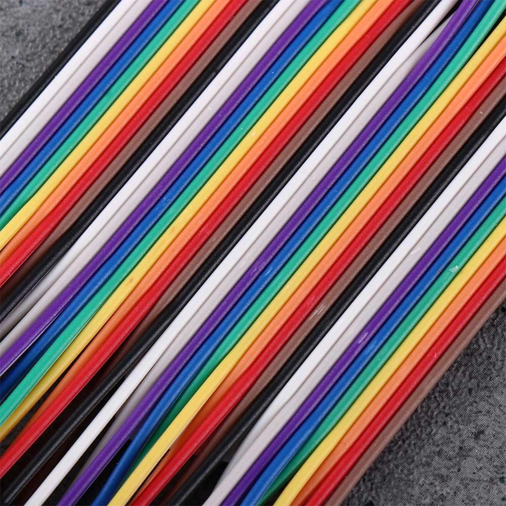 Male 40PIN 2.54mm DIY Breadboard Male To  Female Dupont Cable Jumper Wire Electronic Kit Connector