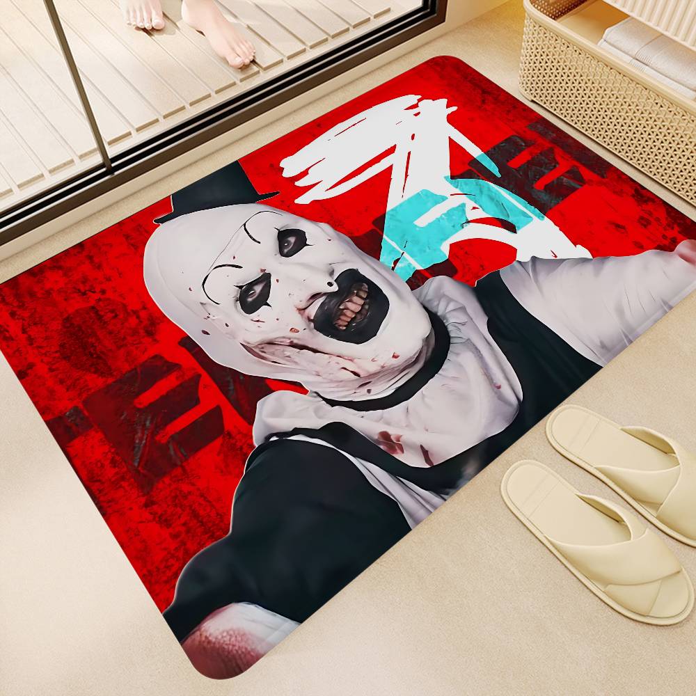 Halloween Horror Clown T-terrifierS Movie Entrance Door Mat Nordic Style Home Doormat Bathroom-Toilet Mats Bedroom Hotel Mat