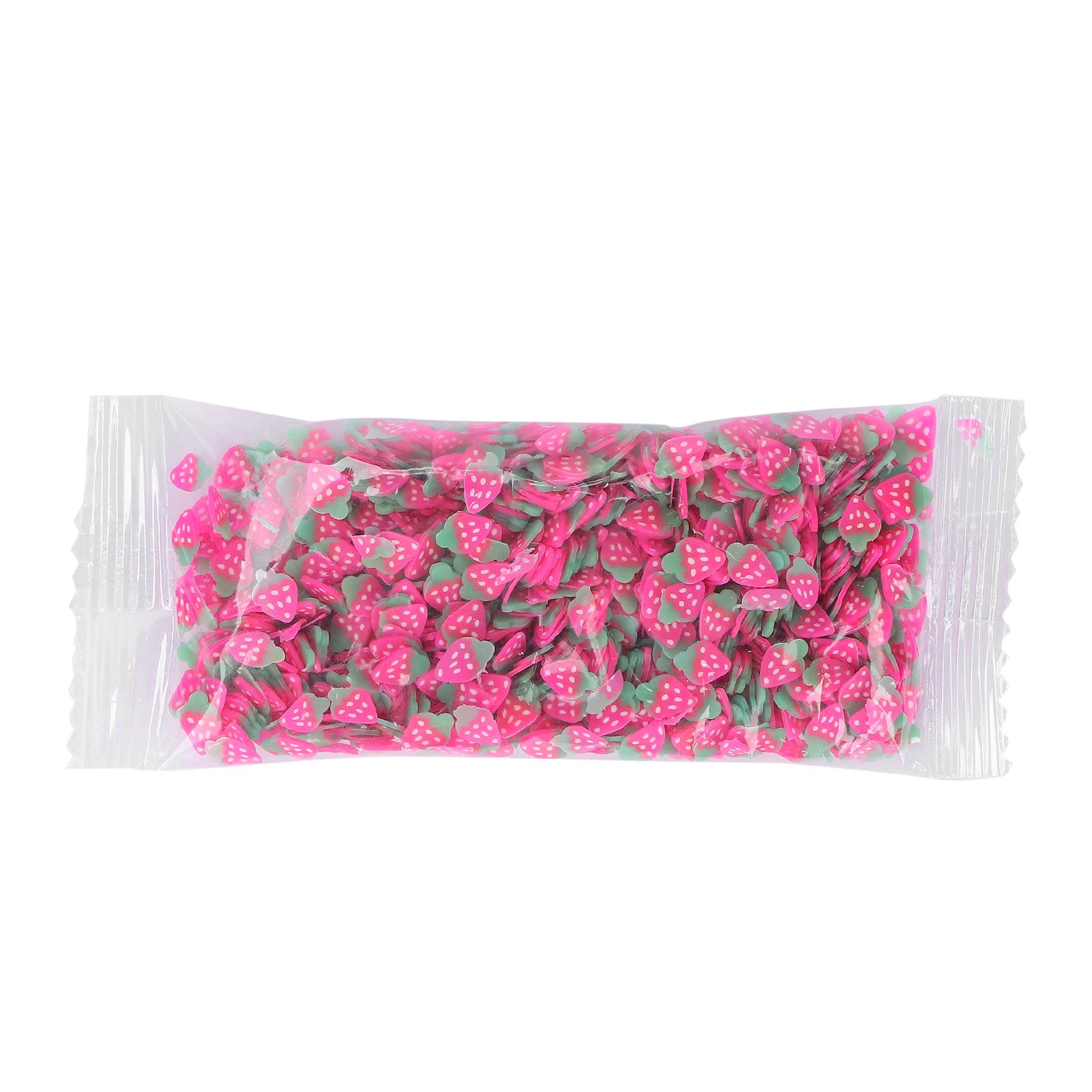 

Fruit Shaped Nail Art Slices Polymer Clay Nail Art Cellphone Glasses Decoration Accessories 10g packStrawberry