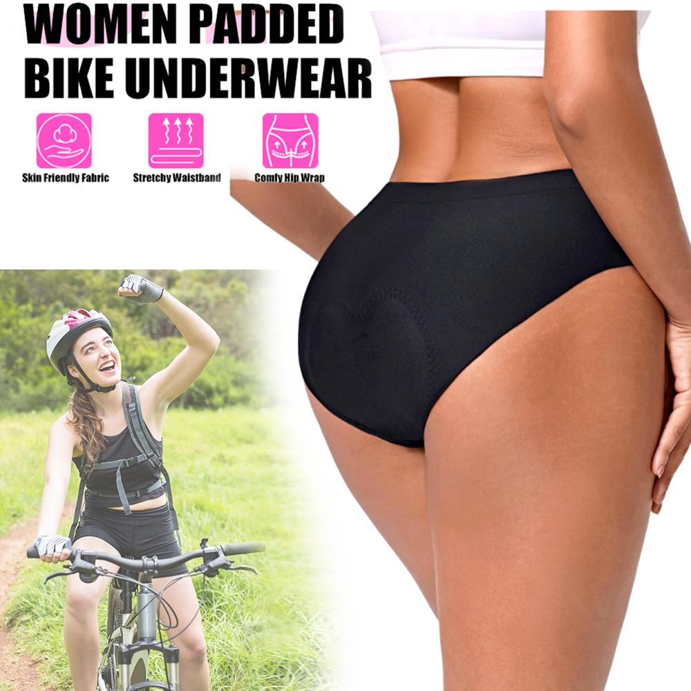 Women's 4D Padded Bike Underwear High Quality Comfortable Cycling Bicycle Shorts Biking Briefs Biker Cycle Undershorts for Women