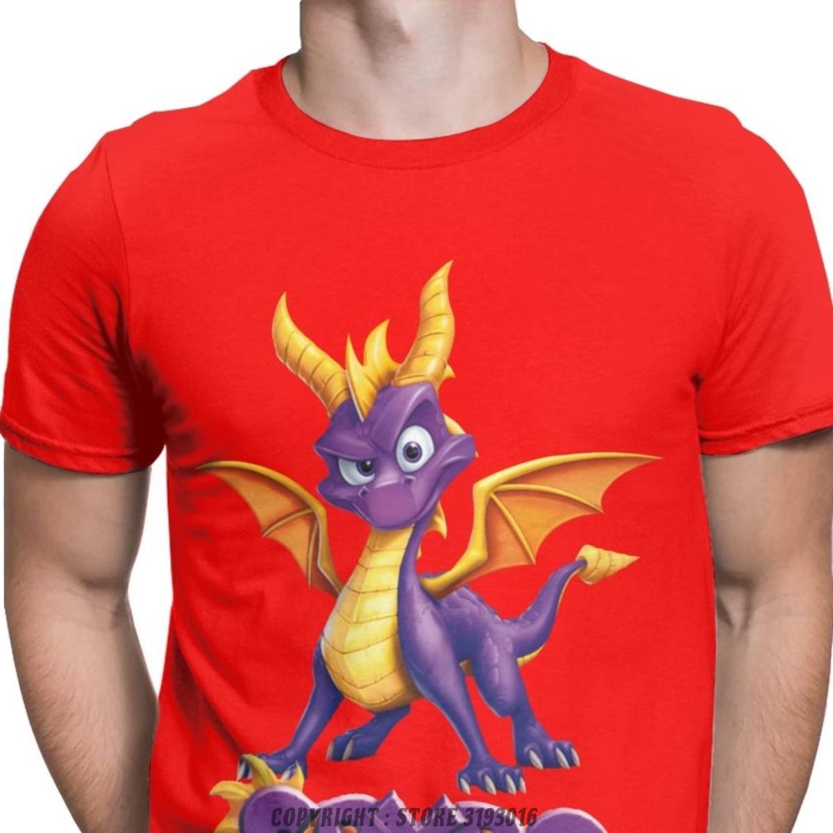 Spyro The Dragon Tshirts Brand New Fashion T Shirt Dragon Game Japanese Tees Camisas Hombre Autumn Sweatshirt S