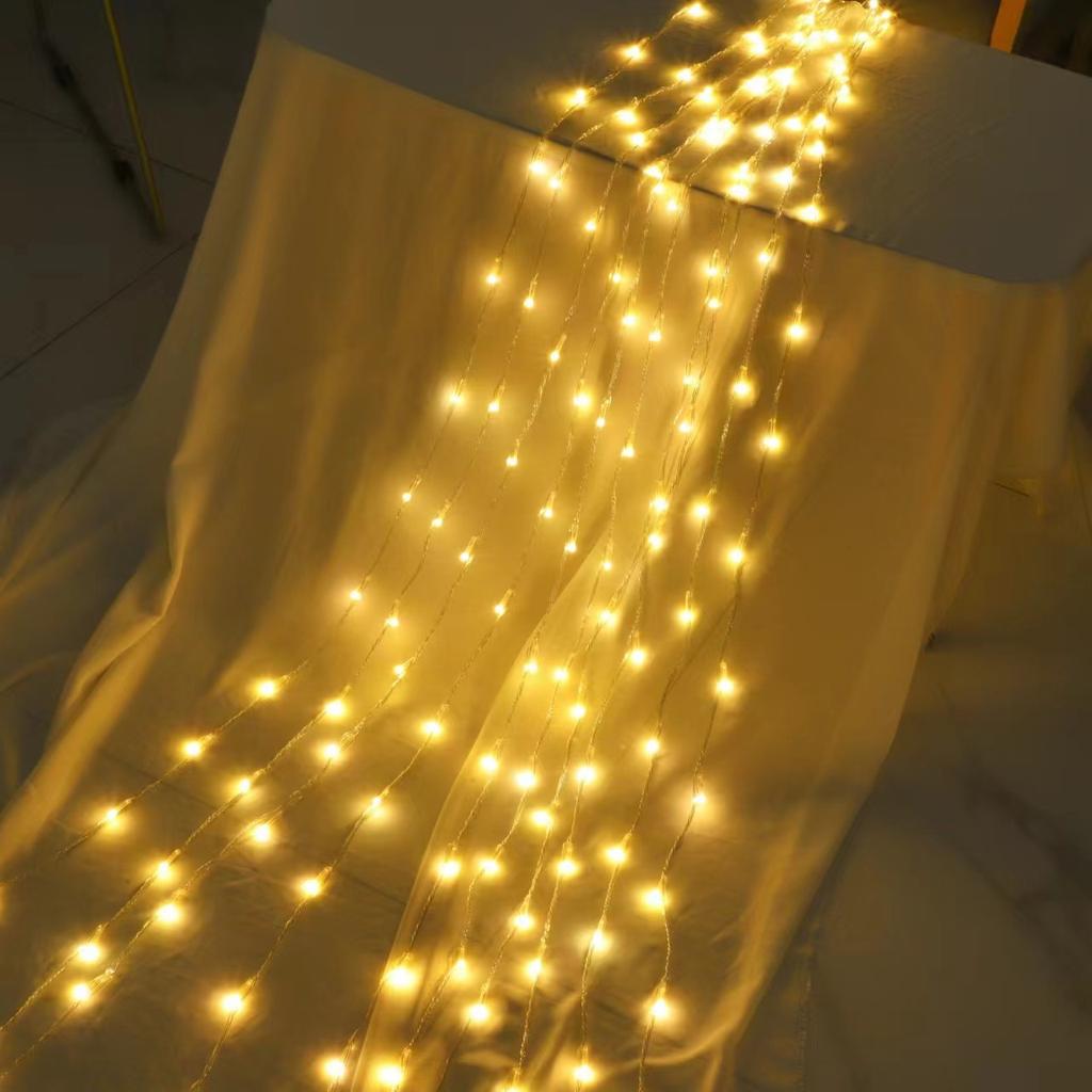 Waterfall Running Water String Light Fairy  Indoor Outdoor Light for Yard Garden Christmas Tree Wedding Party Holiday Decoration