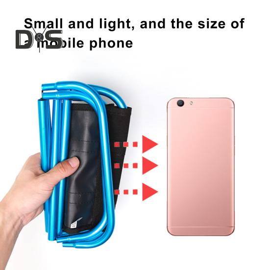 Outdoor Folding Stool Lightweight Heavy Duty Aluminum Alloy Oxford Cloth Camping Hunting Picnic Fishing Mini Collapsible Chair Seat