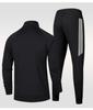 Herrar Tre-Rands Hoodies Träningsset - Casual Mode Sportkläder med Jackstil 105
