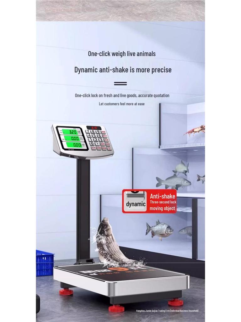 2025 High-Precision 300kg Commercial Electronic Bench Scale for Household & Street Vendor Use