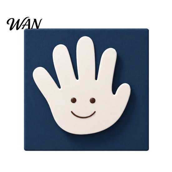 Switch Plate Cover 3D Printed High Five Light Covers, Decorative Palm Whimsical Home Soft Furnishings Plate, Creative Wall Outlet Covers Faceplate for
