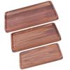 Walnut Service Plate Square Decoration Fruit Food Dessert Plate Tray Wooden BBQ Plate