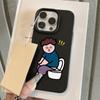 ტელეფონის ქეისი iPhone 11 13 16 Pro Max iPhone XR XS Max 14 15 Pro Max 12 13 Pro Max 16 Plus 13 Pro 14 Pro Cartoon Painted Macaron Colors