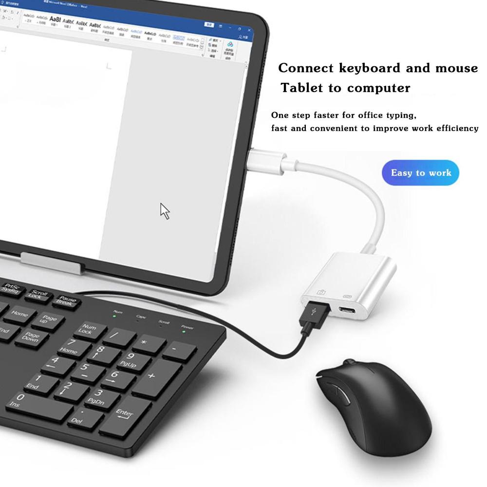 Mobile Phone Splitter Data Sync U Disk Reader Type-C OTG Adapter Converter PD Fast Charging USB 3.0