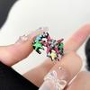 Fashion Y2K Open Rings Punk Finger Bands Rings Adjustable Colorful Five Point Stars Knuckles Rings Statement Jewelry