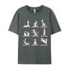 Dalmatian Yoga Tshirt Funny Vintage TShirt Unisex Cotton Humorous T Shirt Cute Tee Shirt Classic Clothing