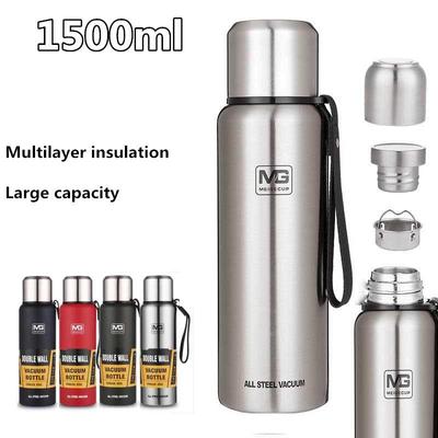 1500 ml termosy o dużej pojemności kubek termiczny przenośna butelka wody termosowej z zaparzaczem do herbaty