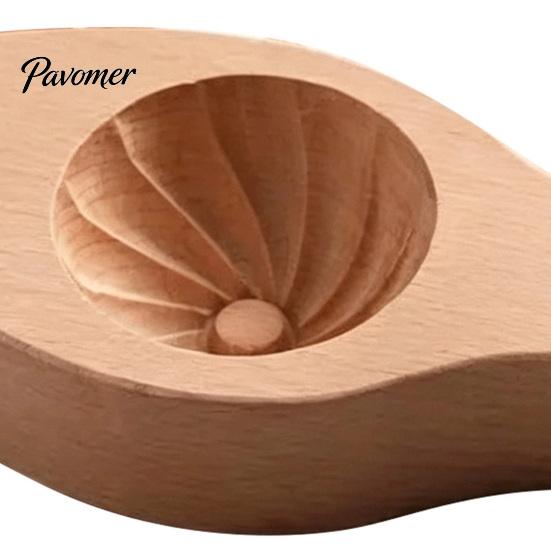 Dough Press Tool Wooden Bun Mold with Handle, Manual Baozi Maker Mold, Kitchen Baking Accessories Easy DIY Ravioli Pastry Presser Flower Edges