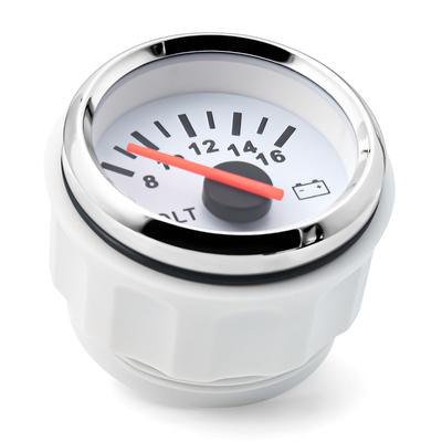 52mm Volt Gauge Marine Auto Voltmeter Universal 8-16V Waterproof Gauge Car Boat Instrument Red Backlight 12V Car Voltage Gauge