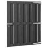 WPC Gartentor 100 x 112 cm Grau