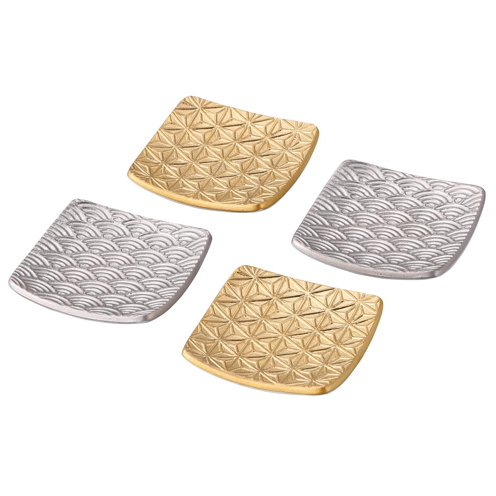 

yamakaXODA POTTERY Auspicious Zipangu Chopstick Rest Gold and Auspicious Mino Set, Silver, Charm, Ware, YMK170-403 золотой