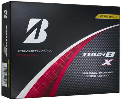 BRIDGESTONE GOLF Pelotas de Golf TOUR B X Modelo 2024 Blanco Perla 1 Docena [12 Piezas]