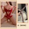 Purple Erotic Underwear, Sexy Lace Hollowed-out Suspenders Show Large Perspective, Free Backless Pajamas, Pure Desire Set