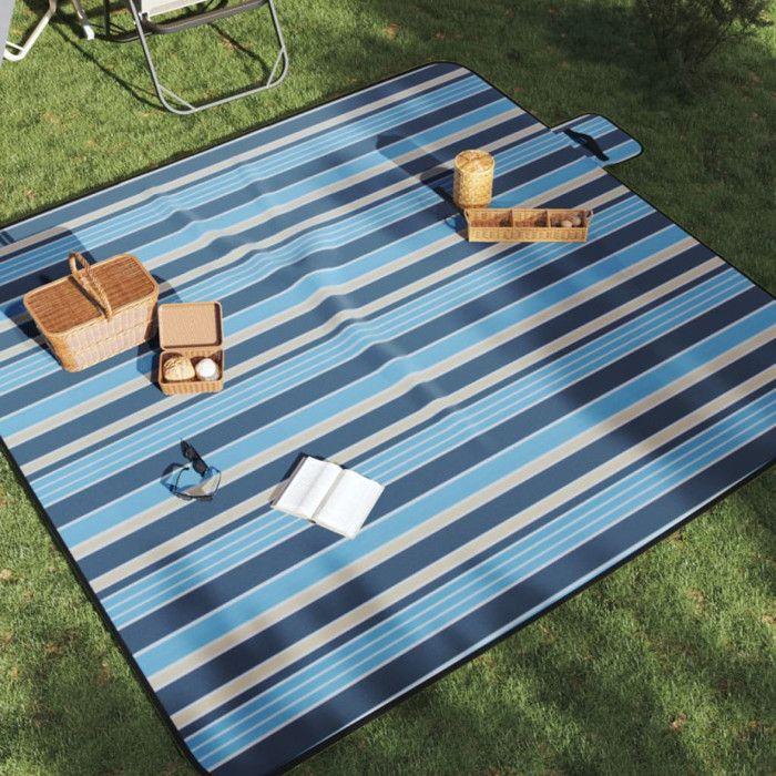 Couverture de pique nique pliable 200x200 cm velours