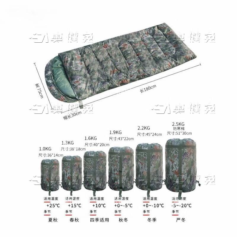 Aojian Rabbit Outdoor Adult Camouflage Sleeping Bag