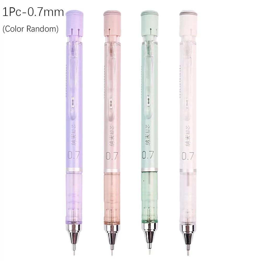 Simple 0.5/0.7MM Mechanical Pencil Stationery Plastic Propelling Pencil Color Random Sketch Pencil School Office