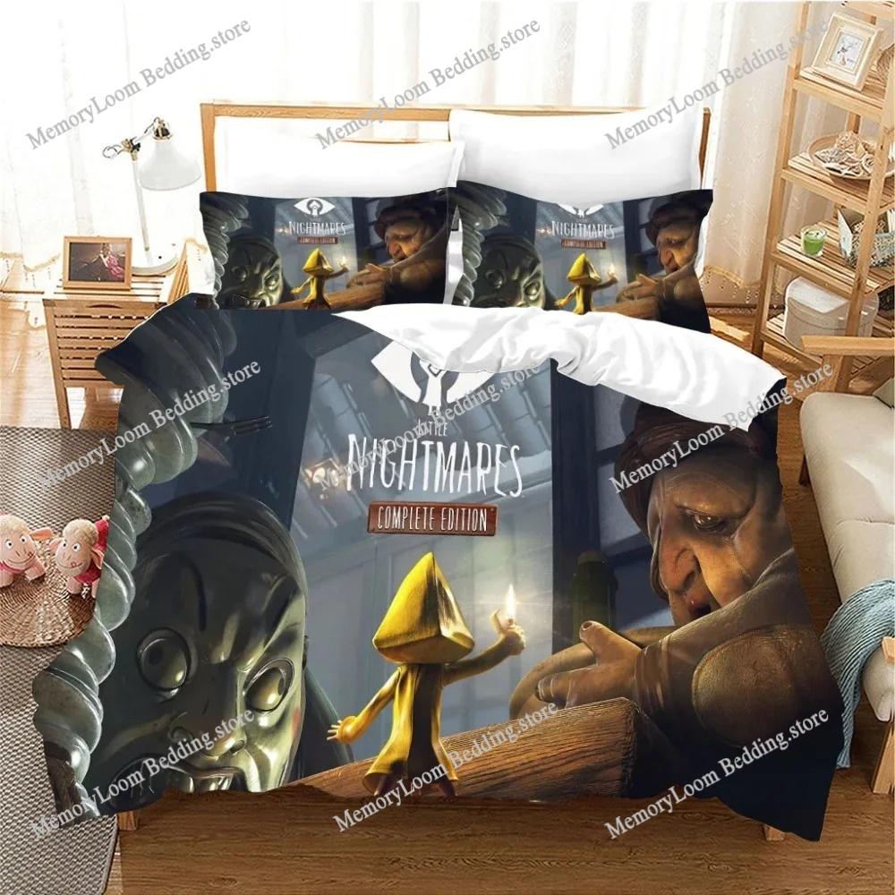 3D Printing Trendy Soft Little Nightmare Game Bedding Set Duvet Cover Pillowcase Comforter King/Queen Size Boys Adult Bed Set