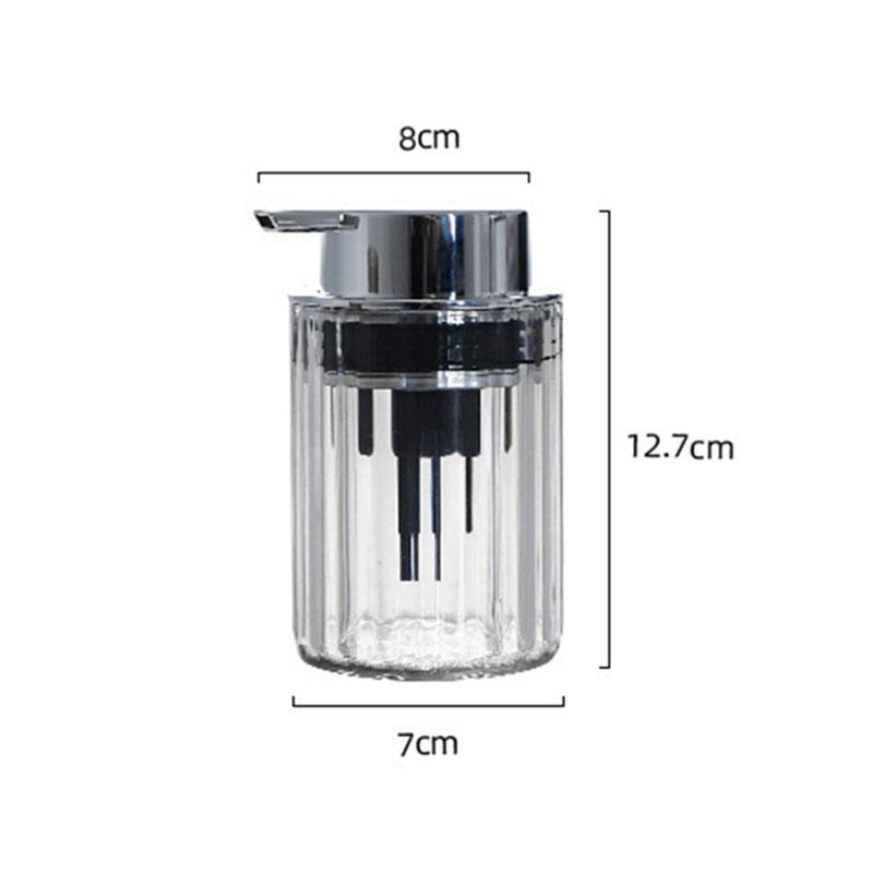 Push-type Soap Dispenser Plastic Press Foaming Bottle Shampoo Shower Gel Container Liquid Sparkling Bottle Bathroom Supplies