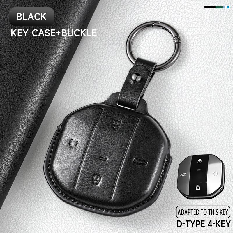

Genuine Leather Car Key Case Cover Key Bag For Chery JETOUR 70 X70plus X70m X90plus Mountain Sea T2 Protect Set car Accessories