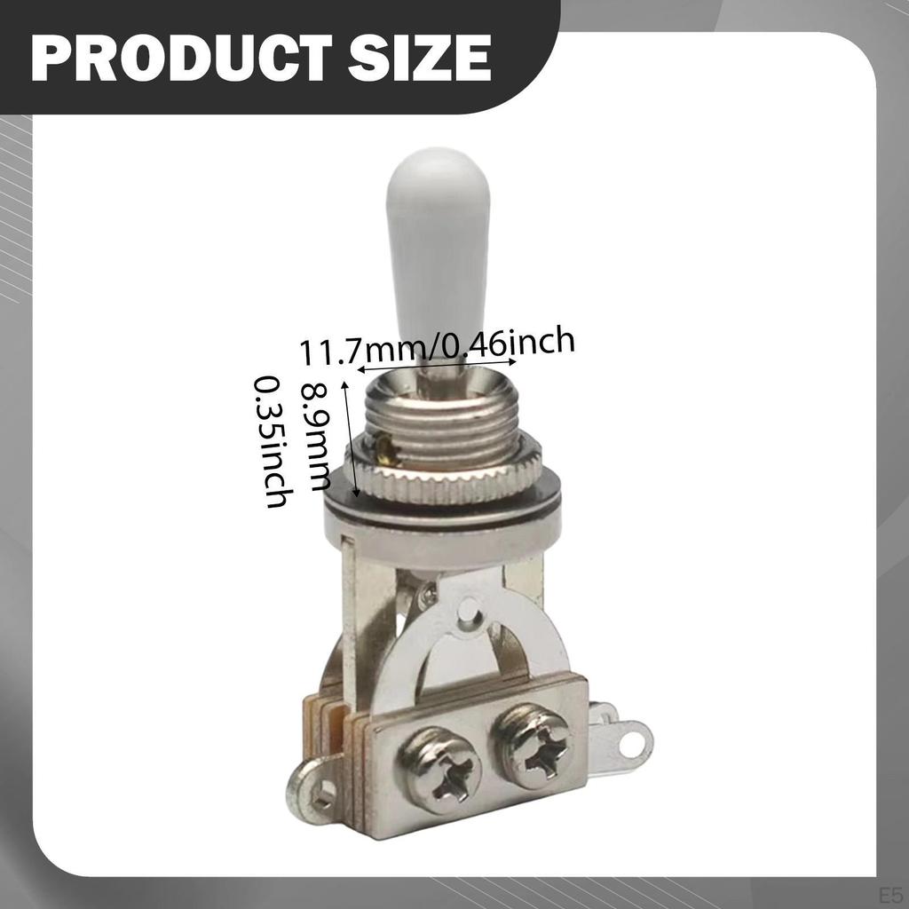 Electric Guitar 3 Way Toggle Switch Accessory Metal Versatile Reliable Supplies Men Women Pickup