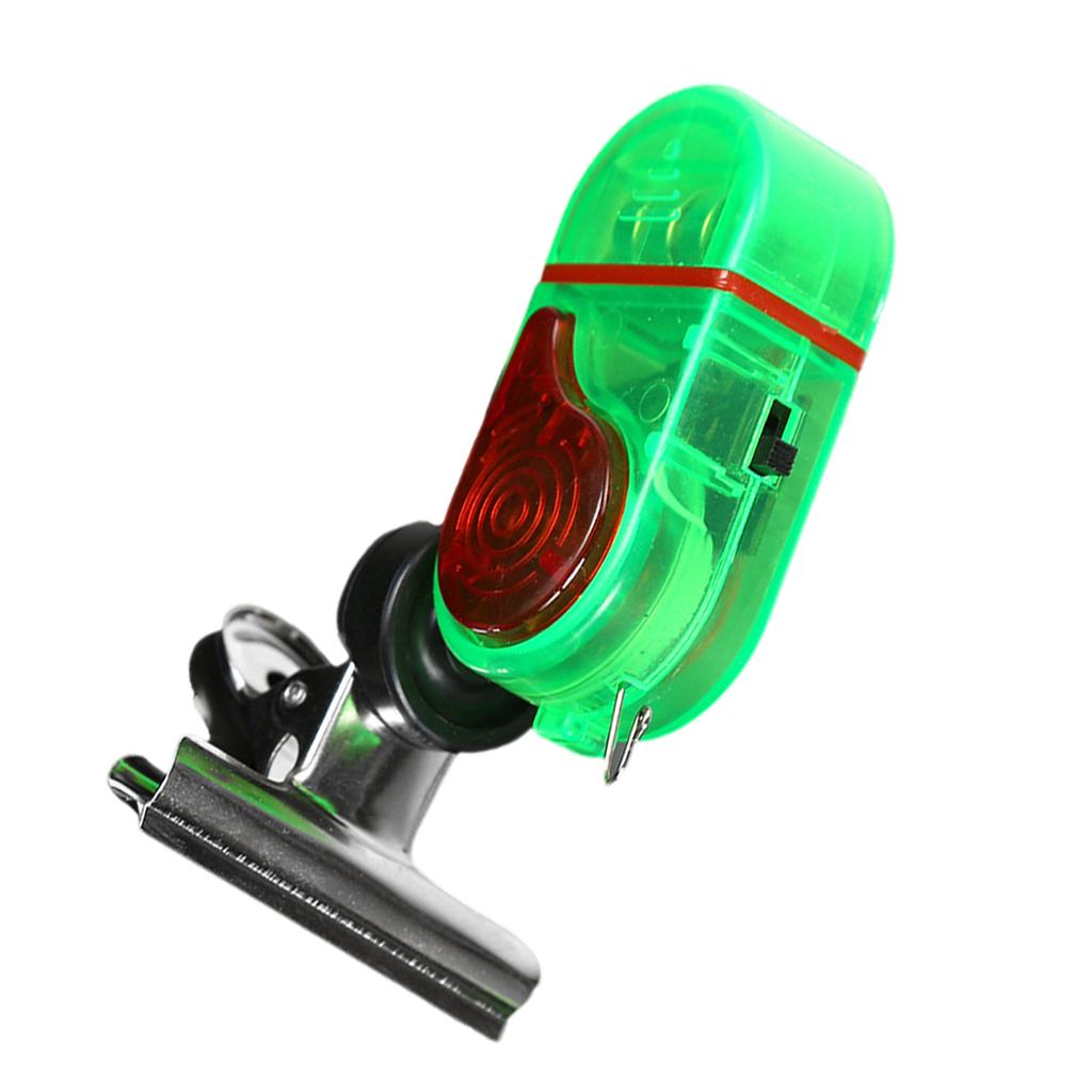 Wędkarski Alarm Brań Wielokątny Regulowany Elektroniczny Wskaźnik Alarmowy Wędkarski z Dźwiękiem i Światłem dla Większości Wędzisk