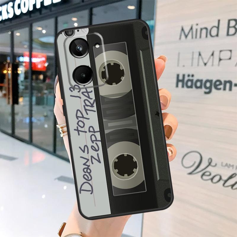 Art Cassette Tape Design Case For Realme 15 Pro 14 13 11 12 Pro Plus GT7 GT6 C55 C51 C53 C35 C33 C61 C65 C67 C71 C75