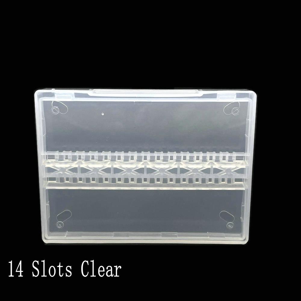 

Прозрачная коробка для хранения на 10/20/30 ячеек для фрез для маникюрного аппарата, держатель для пилок, контейнер, кейс, дисплей, инструмент для маникюрных аксессуаров