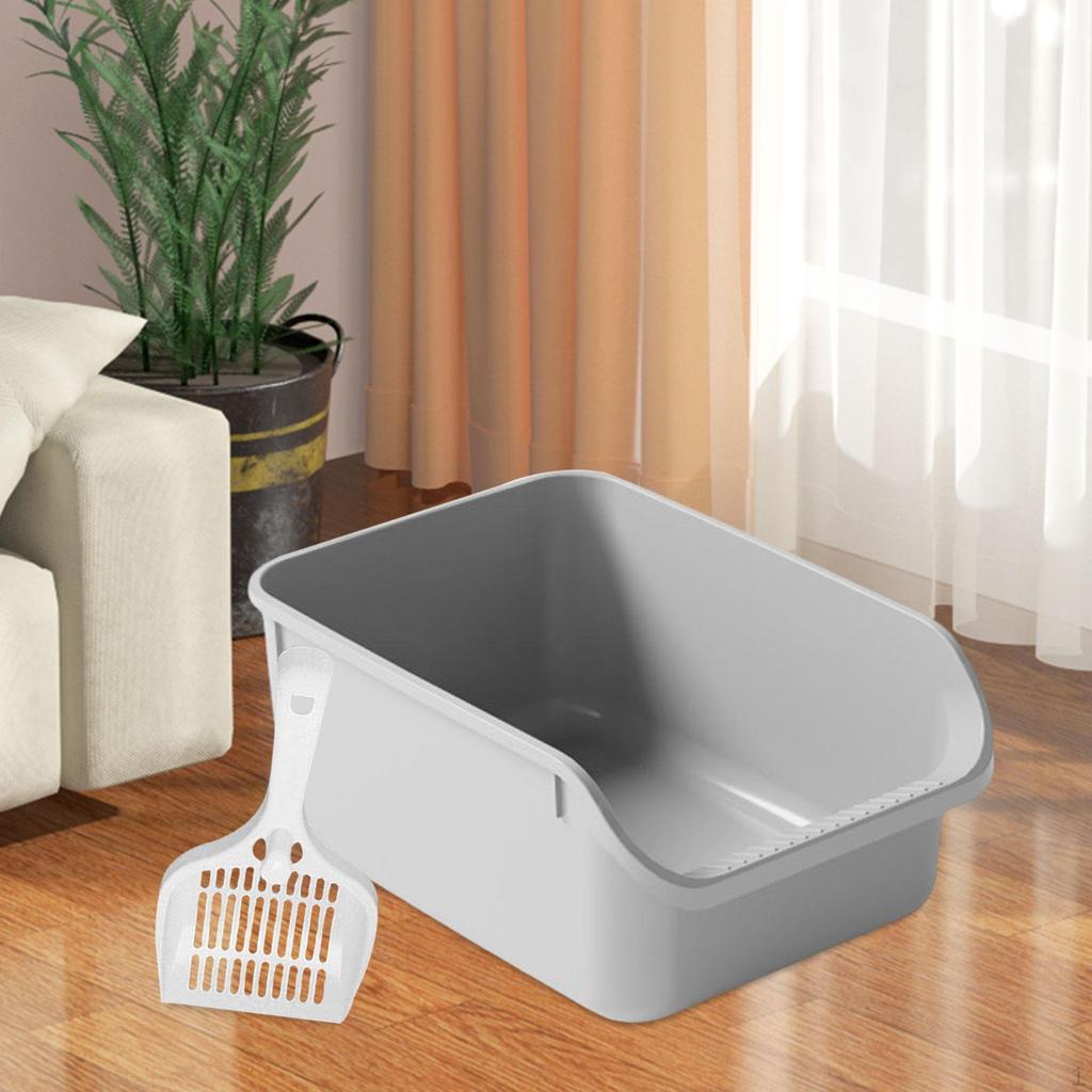 Cat Toilet Pet Sand Box, Anti Splashing Bedpan Supplies High Sided,