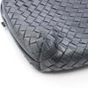 Used BOTTEGA VENETA Intrecciato Shoulder Bag leather Navy Used Women