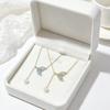 Elegant Blue Mermaid Pearl Tassel Necklace - Personalized Minimalist Clavicle Chain for Women