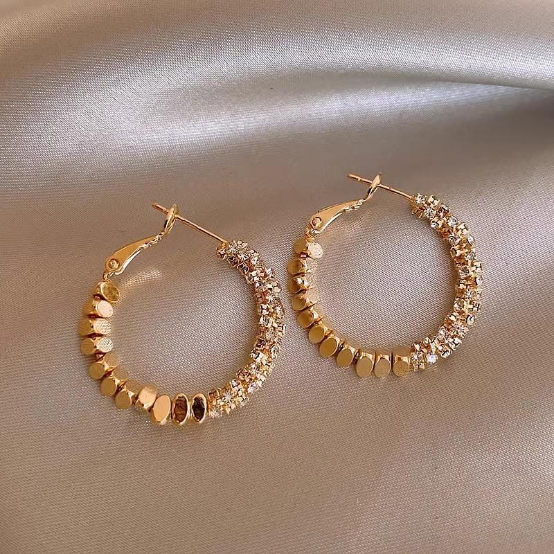 Female Light Luxury Exaggerated Personality Large Circle Earrings