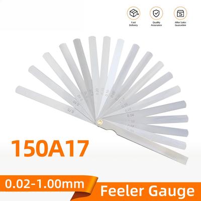 150A17 Feeler Gauge Metric Probes For Gap Sheet Gauge Blades Measurment Tools Spark Plug Gauge Set Leaf Filler Thickness Gauge