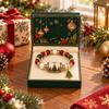 Festive Christmas Theme Beaded Bracelet Xmas Holiday Jewelry Gift for Women and Girls