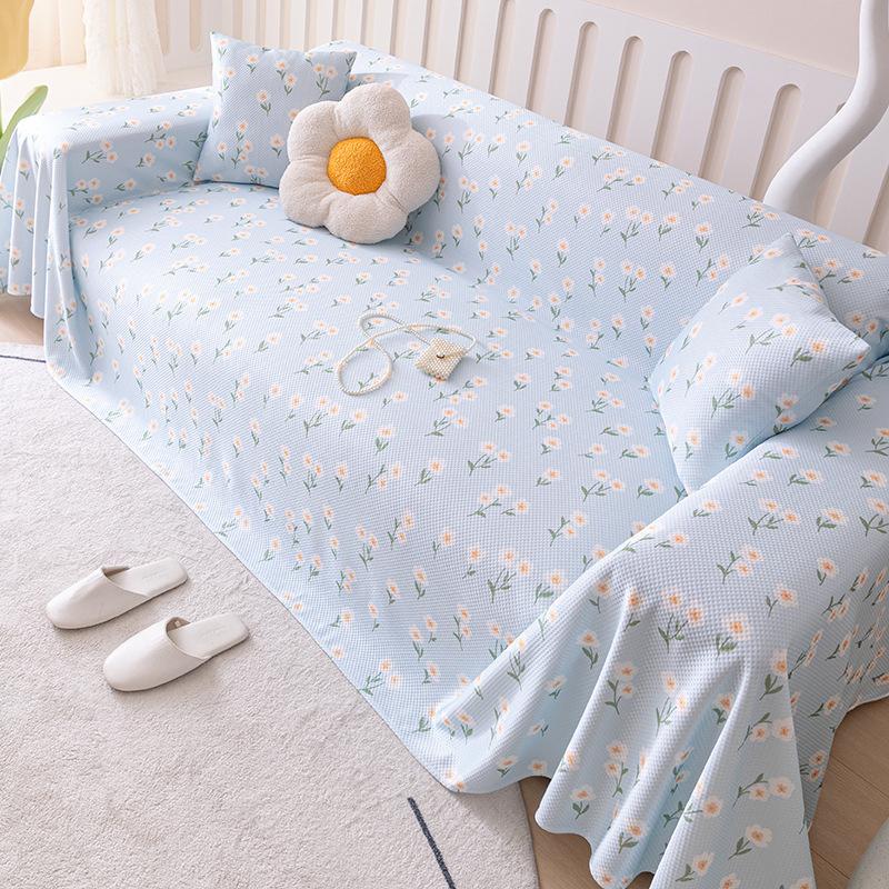 Summer Cool Sofa Cover Towel New Ice Silk Sofa Cushion Summer All-inclusive Sofa Blanket