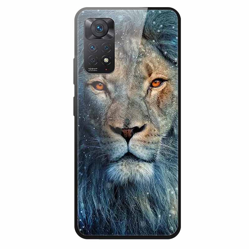 Tempered Glass Case For Xiaomi Redmi Note 12 Pro 4G Case Hard Glass Back Cover For Redmi Note 12 Pro 4G Phone Case Soft Bumper