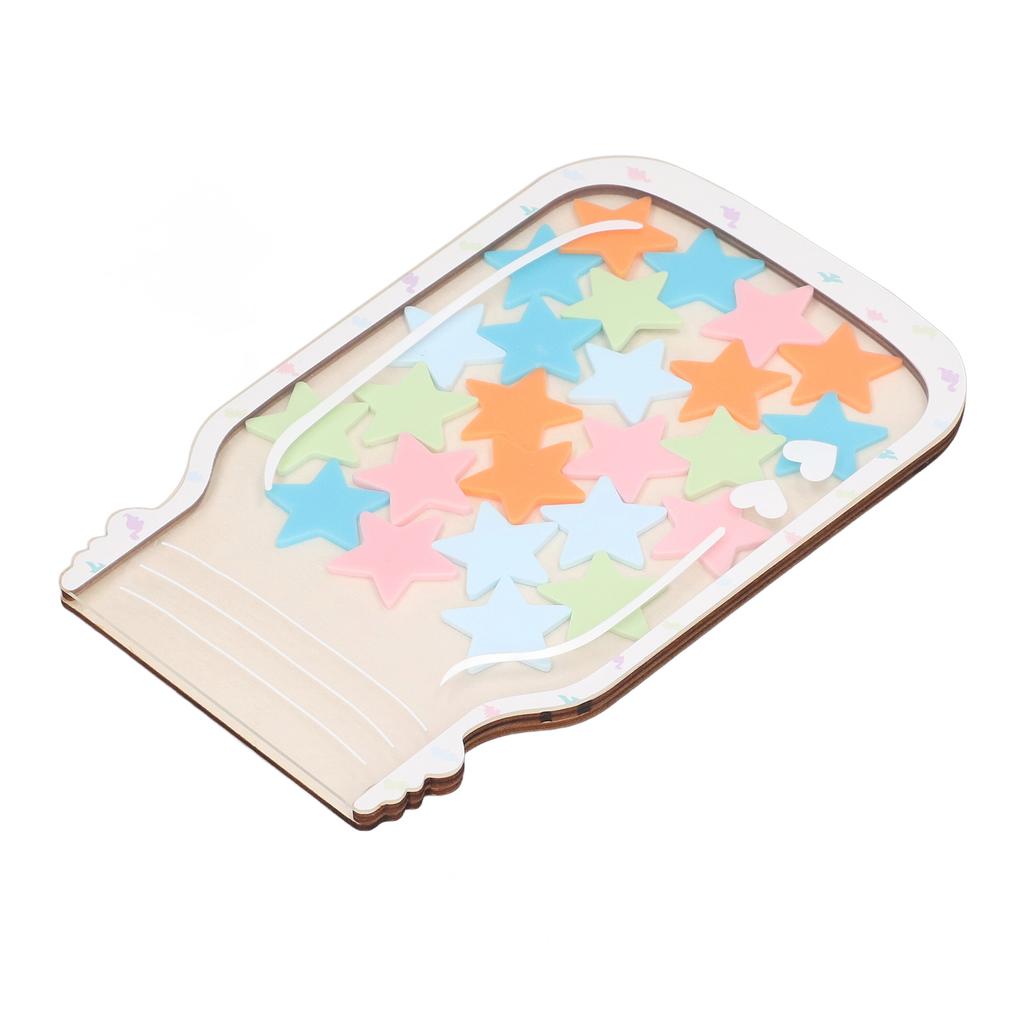 Personalisiertes Belohnungsglas mit Magnet für Verhaltensmanagement – Belohnungsglas für das Klassenzimmer (Stern)