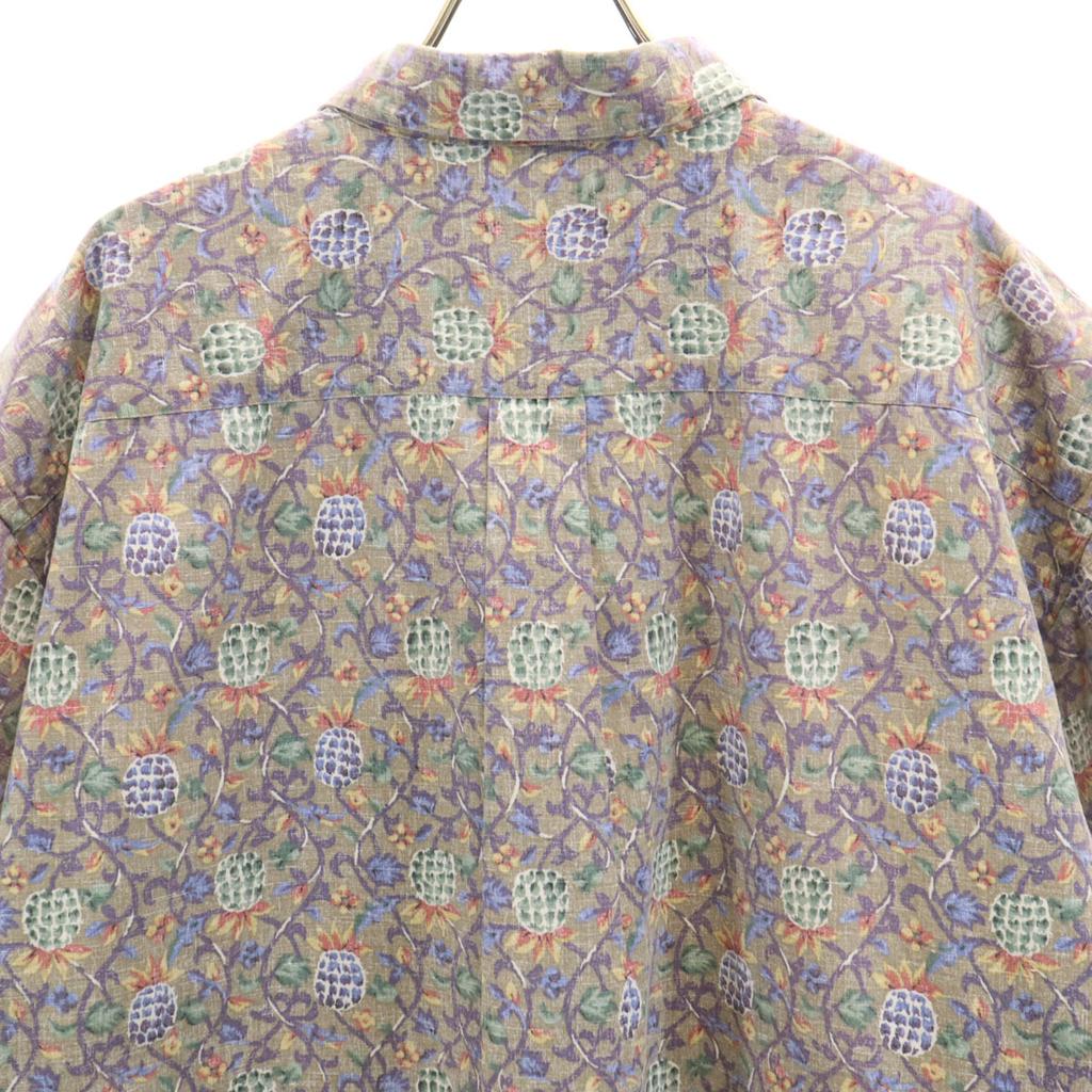ONO & COMPANY by LIBERTY HOUSE 90er 00er Old Reverse Print Ananas Muster Kurzarm Button-down Alohahemd Herren Gebraucht