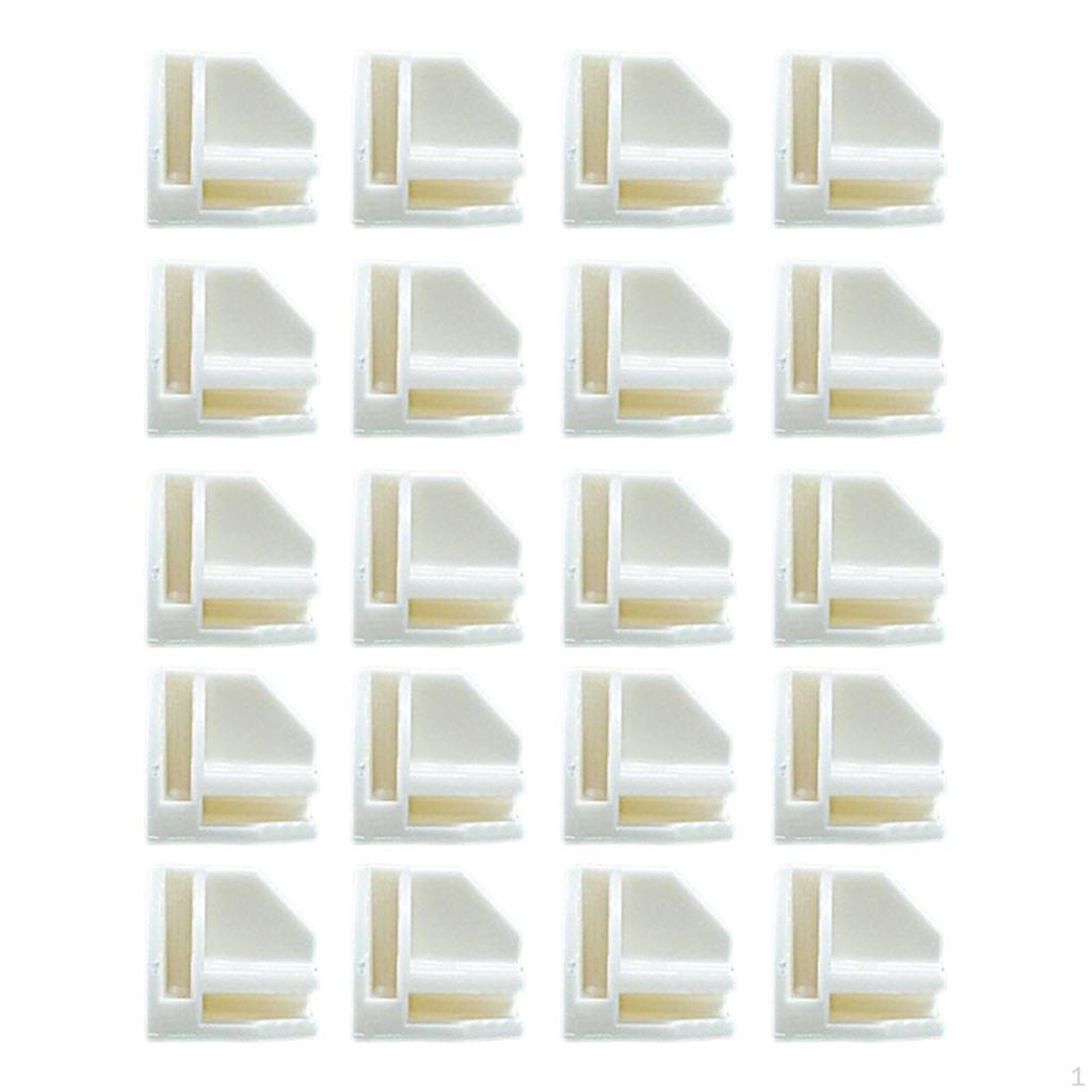 20 Clasp Buckle Clip Replace Repair Spare Parts Grid Connectors Corner Cube Wire Storage Cubes