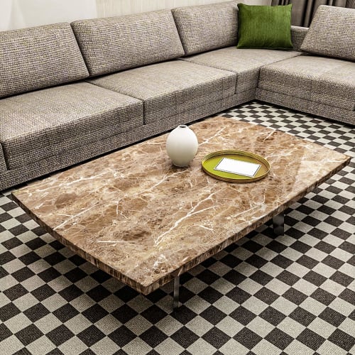 VEELIKE Marble Wallpaper Sheet, Brown, 40cm x 9m, Peelable, Easy to Apply, Self-Adhesive, Waterproof, Heat-Resistant, Stain-Resistant, Oil-Resistant,