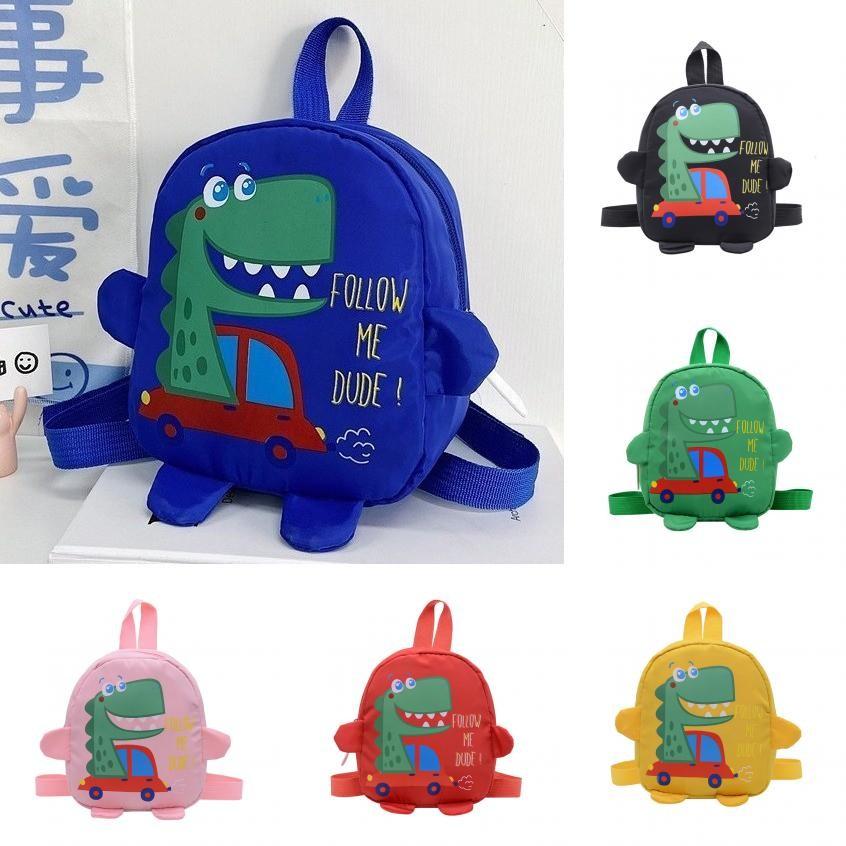 Dinosaur Car Pattern Shoulder Bag Kids Snack Backpack Outdoor School Bags Gift