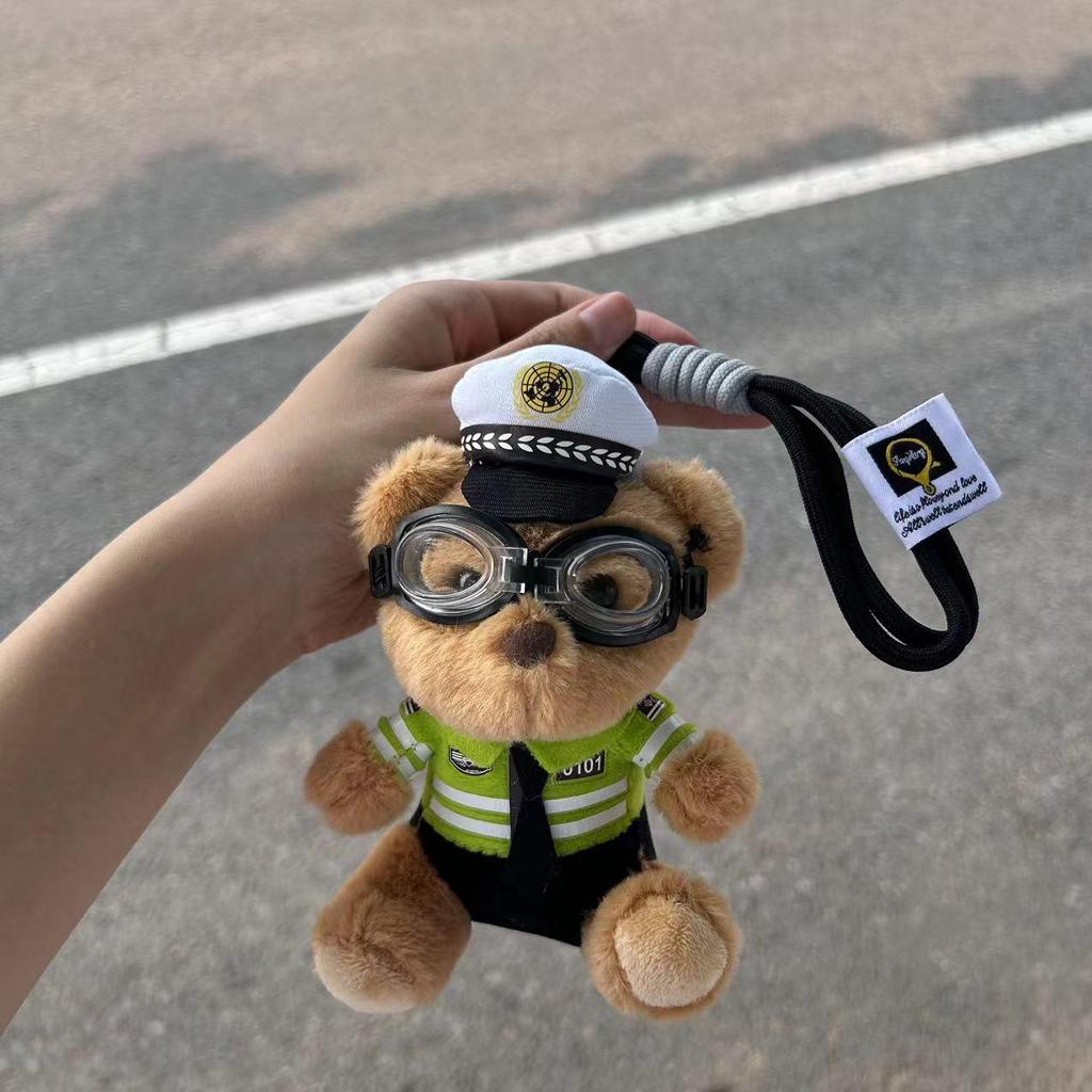 Custom Police & Firefighter Bear Pendant Charm for Bags
