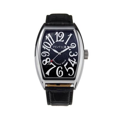 Frank Miura Horloge Herdrukt Vier Grote Merken 6 Horloge Quartz Japans Nr. Mannen (Hyperzwart)
